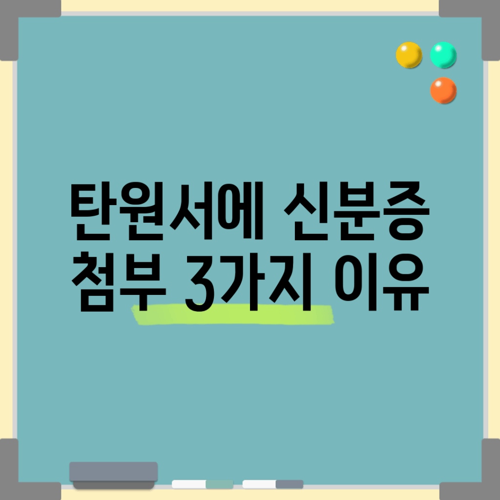 탄원서에 신분증 첨부 3가지 이유