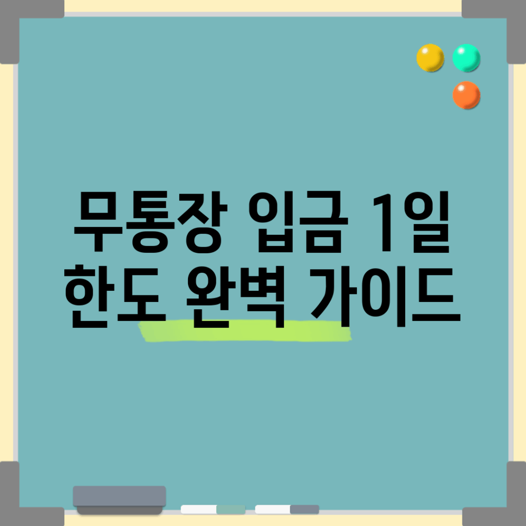 무통장 입금 1일 한도 완벽 가이드