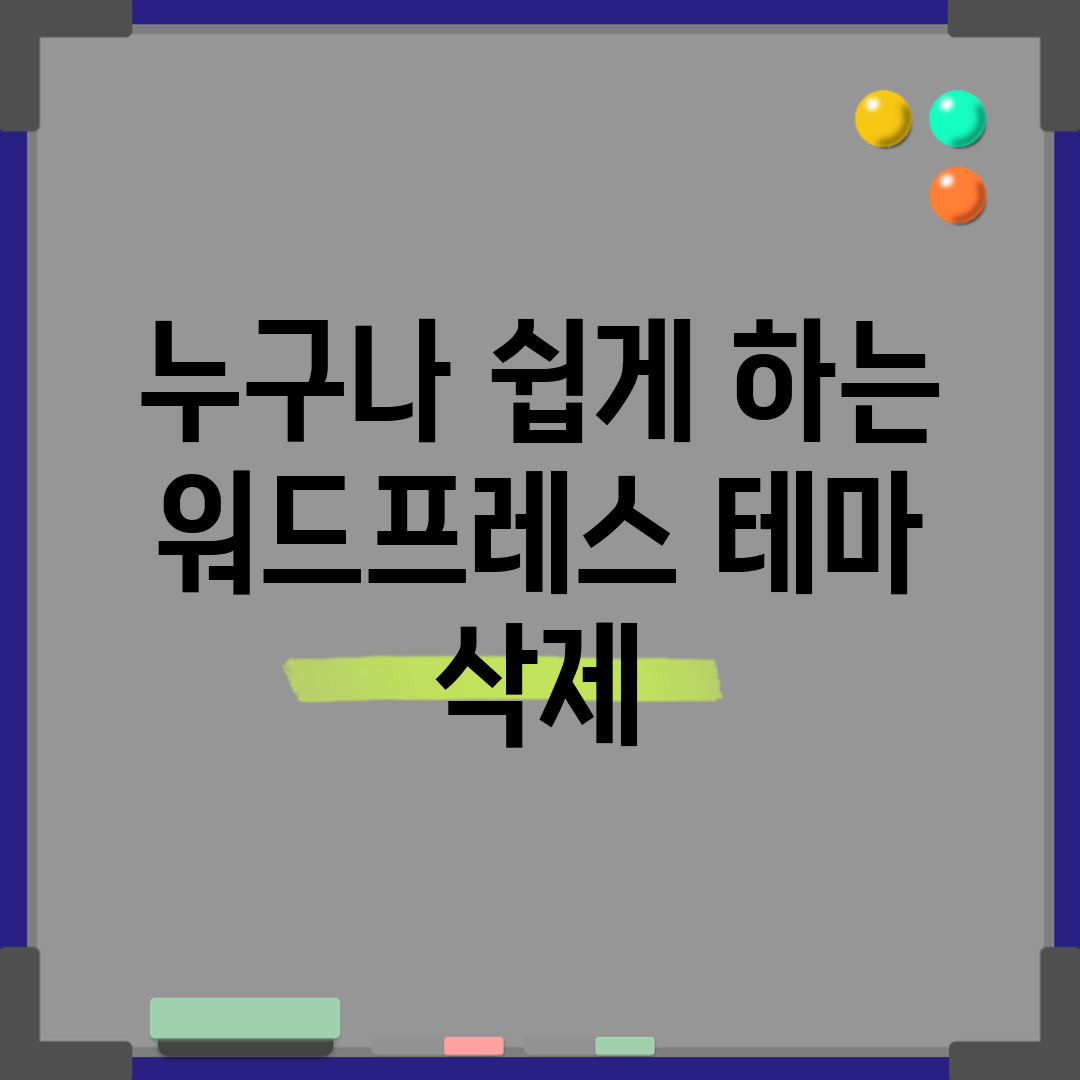 누구나 쉽게 하는 워드프레스 테마 삭제