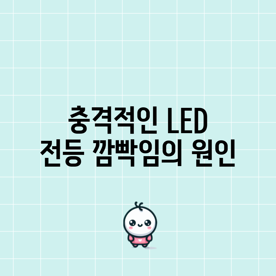 충격적인 LED 전등 깜빡임의 원인!