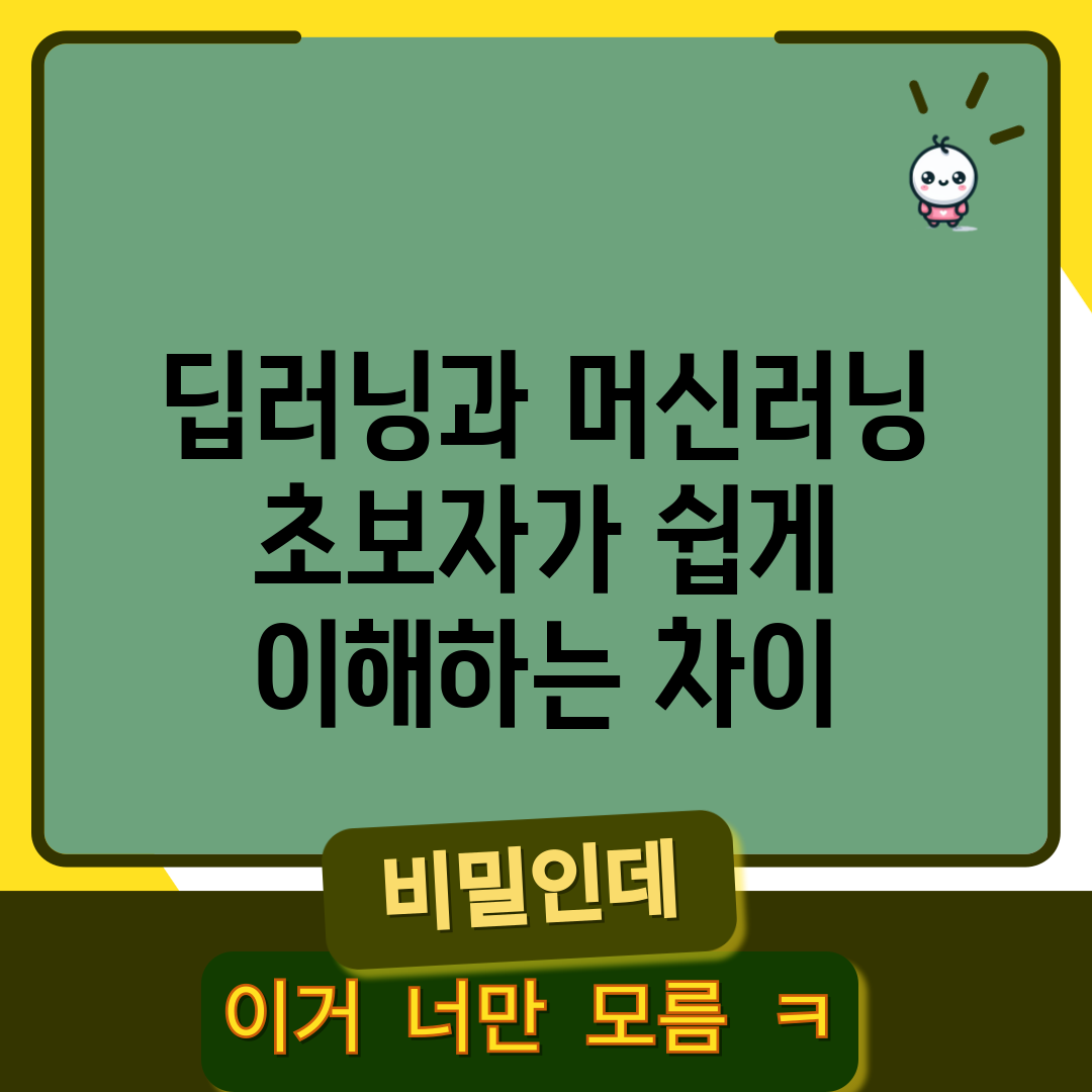 딥러닝과 머신러닝, 초보자가 쉽게 이해하는 차이