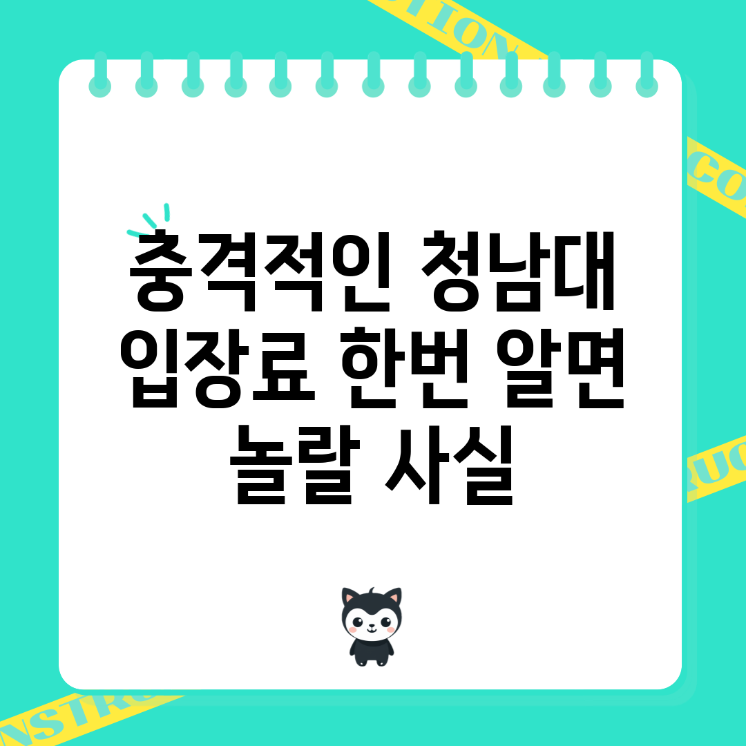 충격적인 청남대 입장료, 한번 알면 놀랄 사실!