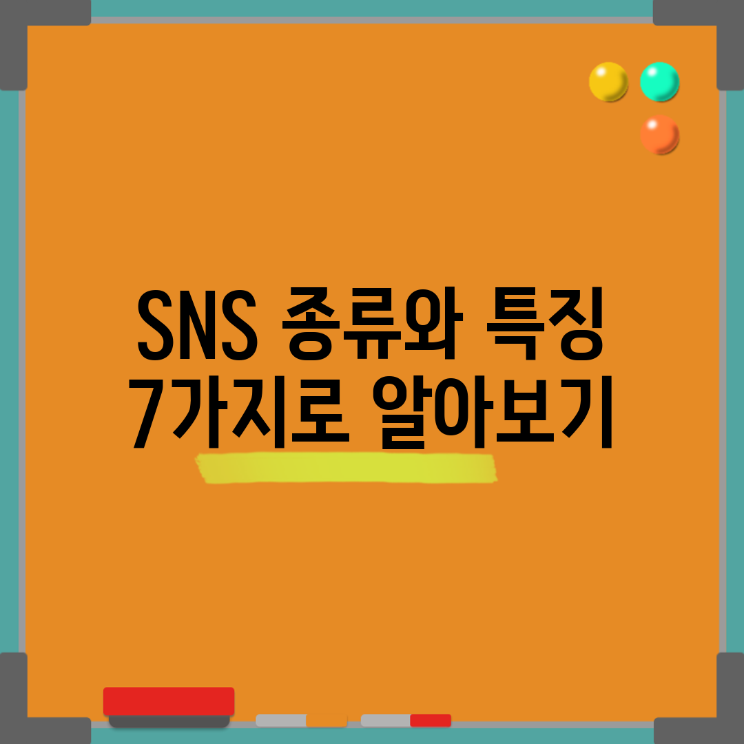 SNS 종류와 특징 7가지로 알아보기